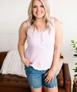 No Ship Drop Ship Delicate Sensibilities Lace Detail Top In Light Lilac