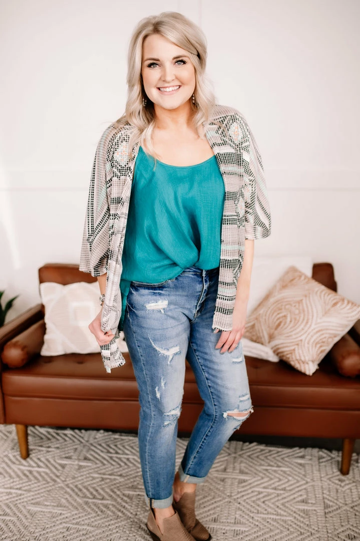 No Ship Drop Ship Apparel Remember Every Detail Sleeveless Top In Teal Blue 5 No Ship Drop Ship Apparel Remember Every Detail Sleeveless Top In Teal Blue