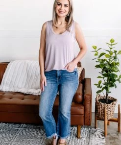 No Ship Drop Ship Out With The Old, In With The Blue Cropped Flare Jeans By Risen Apparel