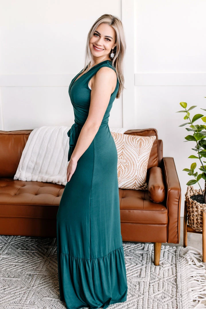 No Ship Drop Ship Apparel To The Other Side Maxi Dress In Hunter Green 3 No Ship Drop Ship Apparel To The Other Side Maxi Dress In Hunter Green