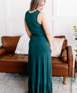 No Ship Drop Ship Apparel To The Other Side Maxi Dress In Hunter Green 9 No Ship Drop Ship Apparel To The Other Side Maxi Dress In Hunter Green