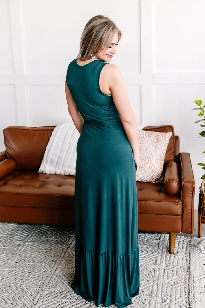 No Ship Drop Ship Apparel To The Other Side Maxi Dress In Hunter Green 4 No Ship Drop Ship Apparel To The Other Side Maxi Dress In Hunter Green