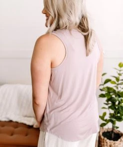 No Ship Drop Ship Walk Softly Scoop Neck Tank Top In Purple Mist 9 No Ship Drop Ship Walk Softly Scoop Neck Tank Top In Purple Mist