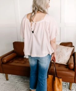 No Ship Drop Ship On The List Square Neck Top In Oatmeal