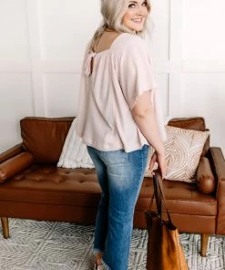 No Ship Drop Ship On The List Square Neck Top In Oatmeal