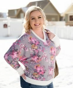 No Ship Drop Ship Romance Blossoms Dolman Top 12 No Ship Drop Ship Romance Blossoms Dolman Top