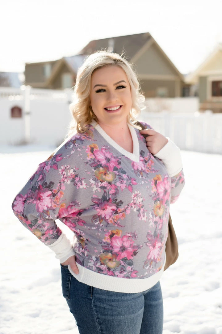 No Ship Drop Ship Romance Blossoms Dolman Top 6 No Ship Drop Ship Romance Blossoms Dolman Top