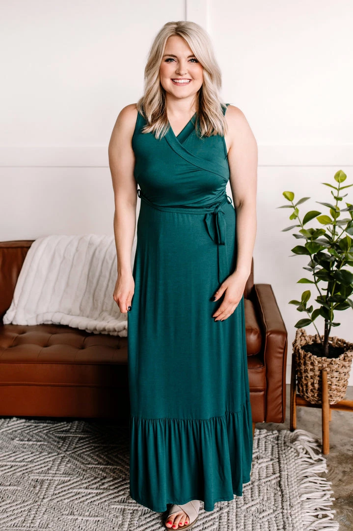 No Ship Drop Ship Apparel To The Other Side Maxi Dress In Hunter Green 6 No Ship Drop Ship Apparel To The Other Side Maxi Dress In Hunter Green