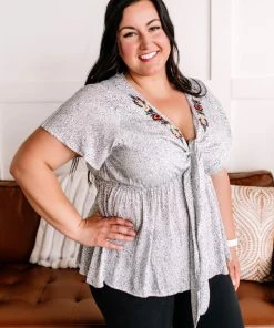 No Ship Drop Ship Take The Plunge Embroidered Micro Dot Blouse Apparel 11 No Ship Drop Ship Take The Plunge Embroidered Micro Dot Blouse Apparel