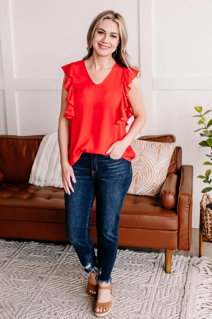 No Ship Drop Ship Ruffled Around The Edges In Tomato 3 No Ship Drop Ship Ruffled Around The Edges In Tomato