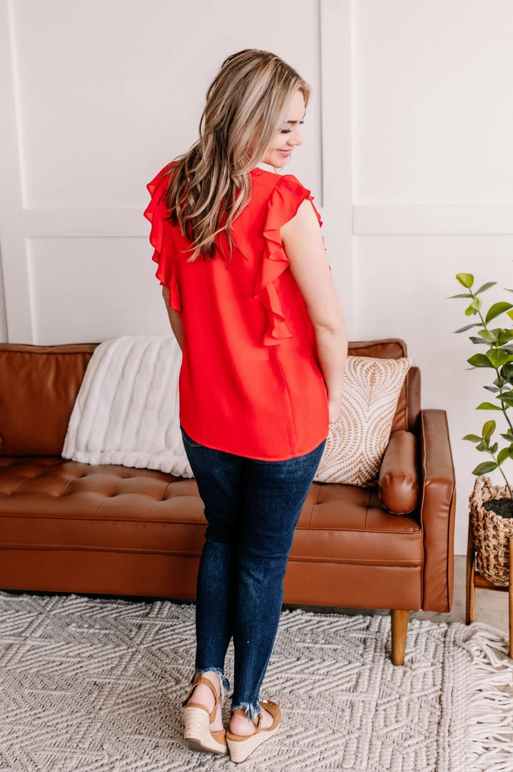 No Ship Drop Ship Ruffled Around The Edges In Tomato 5 No Ship Drop Ship Ruffled Around The Edges In Tomato