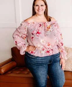 No Ship Drop Ship Dust To Dust Floral Swiss Dot Blouse In Dusty Rose 6 No Ship Drop Ship Dust To Dust Floral Swiss Dot Blouse In Dusty Rose