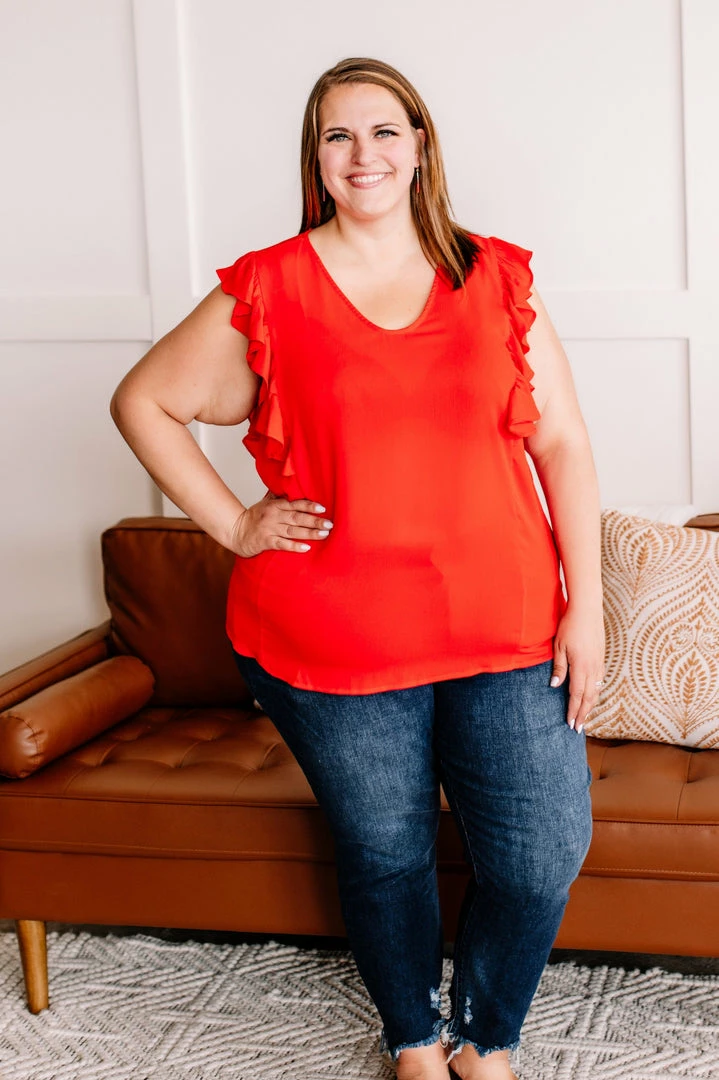 No Ship Drop Ship Ruffled Around The Edges In Tomato 1 No Ship Drop Ship Ruffled Around The Edges In Tomato