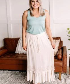 No Ship Drop Ship Easy Come, Easy Go Bohemian Lace Maxi Skirt In Soft Beige Apparel 7 No Ship Drop Ship Easy Come, Easy Go Bohemian Lace Maxi Skirt In Soft Beige Apparel