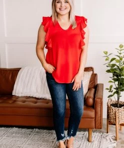 No Ship Drop Ship Ruffled Around The Edges In Tomato 9 No Ship Drop Ship Ruffled Around The Edges In Tomato