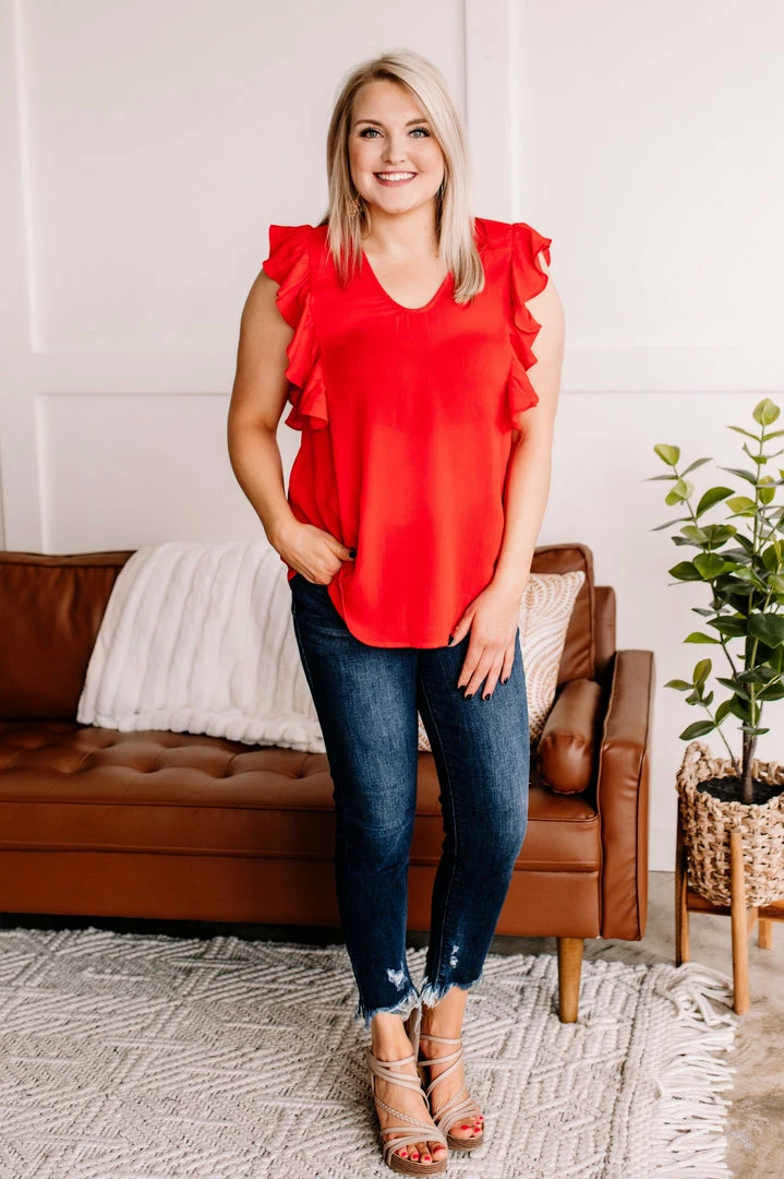 No Ship Drop Ship Ruffled Around The Edges In Tomato 4 No Ship Drop Ship Ruffled Around The Edges In Tomato