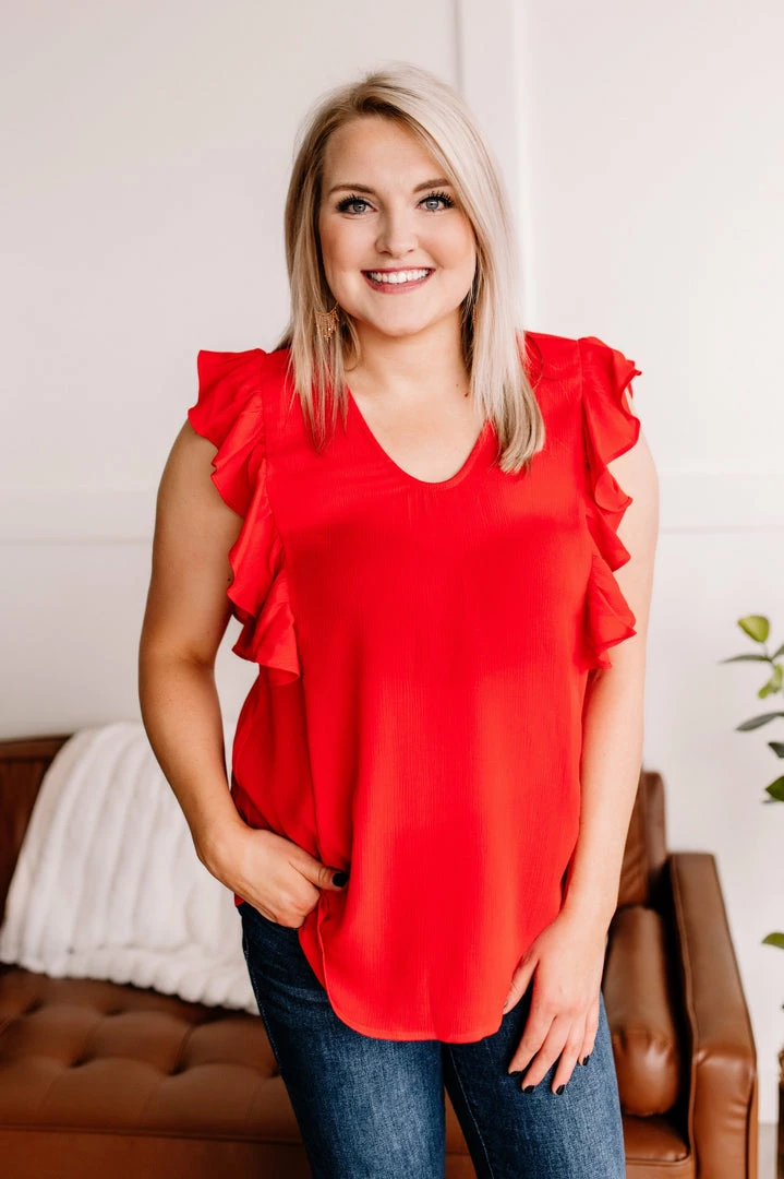 No Ship Drop Ship Ruffled Around The Edges In Tomato 2 No Ship Drop Ship Ruffled Around The Edges In Tomato