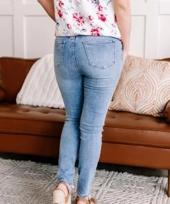 No Ship Drop Ship A Little Nip Tuck 5 Button Fly Skinny Judy Blue Jeans 14 No Ship Drop Ship A Little Nip Tuck 5 Button Fly Skinny Judy Blue Jeans