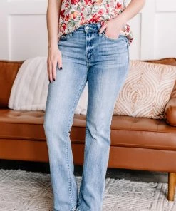 No Ship Drop Ship Apparel Booted Again Mid Rise Judy Blue Bootcut Jeans