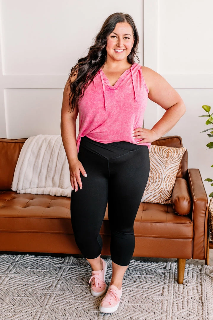 No Ship Drop Ship Apparel Cross One Over On You Black Capri Leggings 5 No Ship Drop Ship Apparel Cross One Over On You Black Capri Leggings