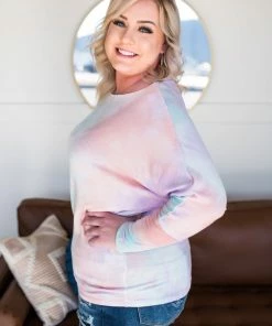 No Ship Drop Ship Northern Lights Dolman Sleeve Top