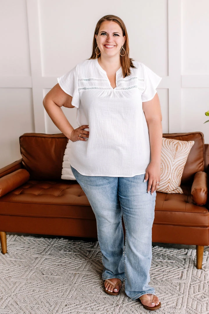 No Ship Drop Ship In The Wind Flutter Top In Fresh White 9 No Ship Drop Ship In The Wind Flutter Top In Fresh White