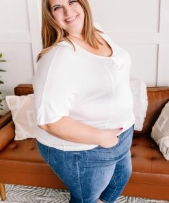 No Ship Drop Ship Taking It Back Lace Top In White Apparel