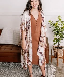 No Ship Drop Ship Spice It Up Beach Dress In Cinnamon