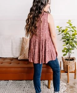 No Ship Drop Ship Apparel At A Crossroad Babydoll Top In Rose Florals