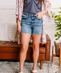 No Ship Drop Ship Apparel Tie One On Me Bandana Shorts By Judy Blue