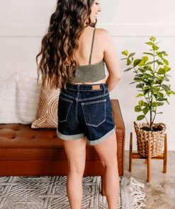 No Ship Drop Ship Apparel Everyday Classic Cuffed Shorts By Judy Blue