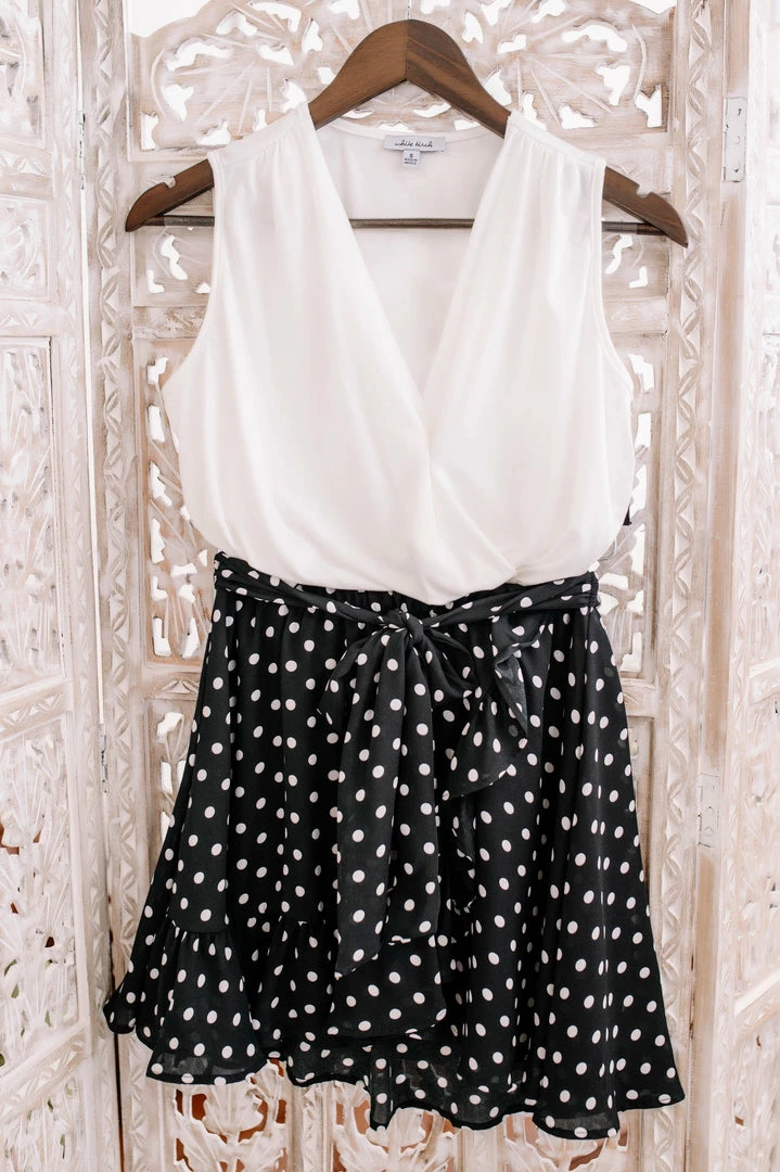 No Ship Drop Ship Chasing Skirts In Black Polkadots (GHG-S) 17 No Ship Drop Ship Chasing Skirts In Black Polkadots (GHG-S)