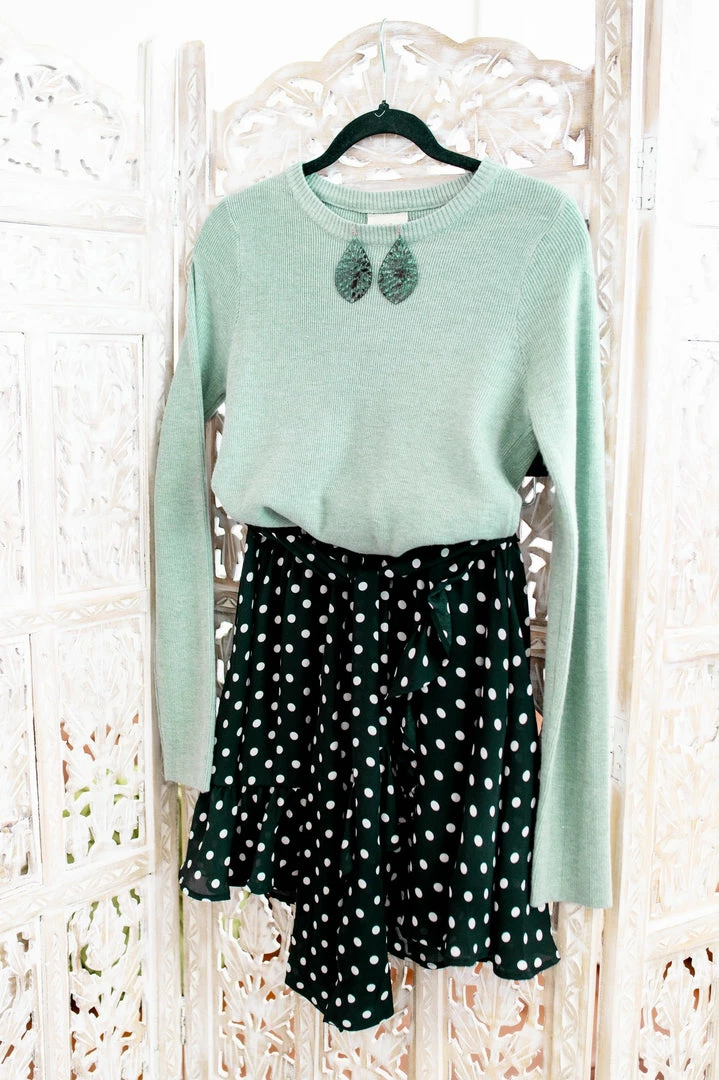 No Ship Drop Ship Chasing Skirts In Black Polkadots (GHG-S) 21 No Ship Drop Ship Chasing Skirts In Black Polkadots (GHG-S)