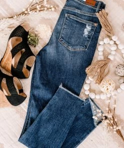 No Ship Drop Ship Into The Fray Hem Judy Blue Jeans Apparel