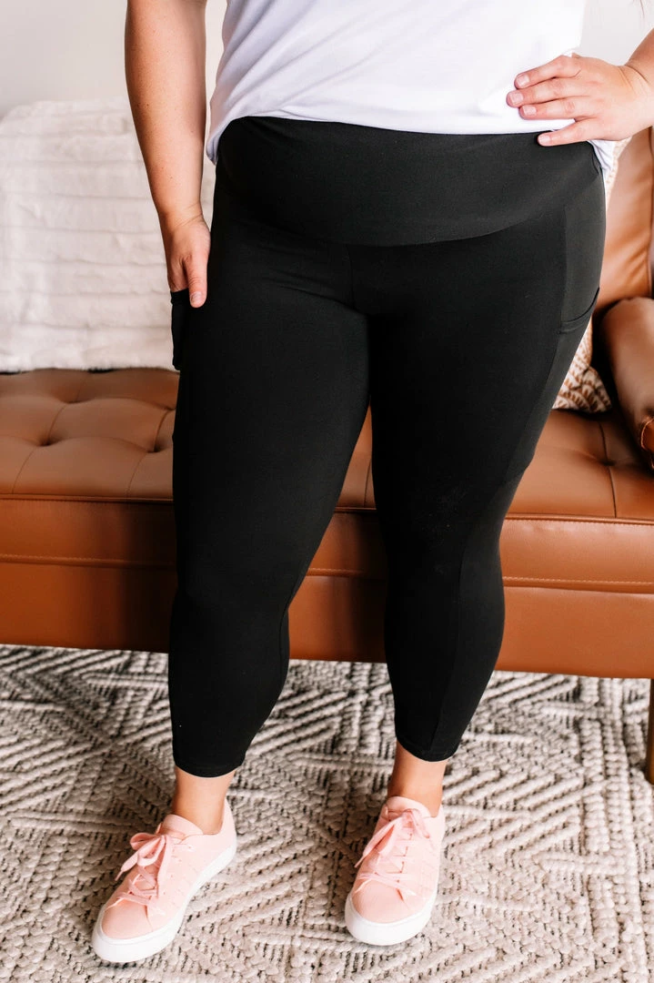 No Ship Drop Ship The Last Capri Leggings You'll Ever Need In Energetic Black (with Pockets!) Apparel 6 No Ship Drop Ship The Last Capri Leggings You'll Ever Need In Energetic Black (with Pockets!) Apparel