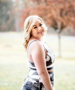 No Ship Drop Ship Strong To The Core In White Cloud Sports Bra