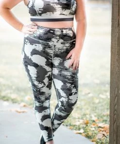 No Ship Drop Ship Strong To The Core In White Cloud Athletic Leggings