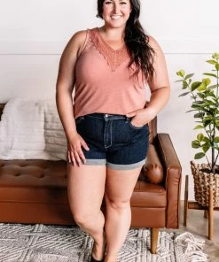 No Ship Drop Ship Apparel Everyday Classic Cuffed Shorts By Judy Blue