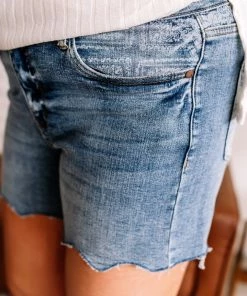 No Ship Drop Ship Apparel Tie One On Me Bandana Shorts By Judy Blue