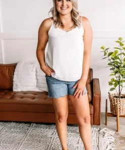 No Ship Drop Ship On The Edge Scalloped Cami In Porcelain 13 No Ship Drop Ship On The Edge Scalloped Cami In Porcelain