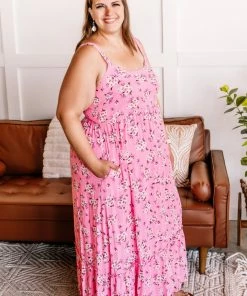 No Ship Drop Ship Picking Daisies Dress In Pink Apparel