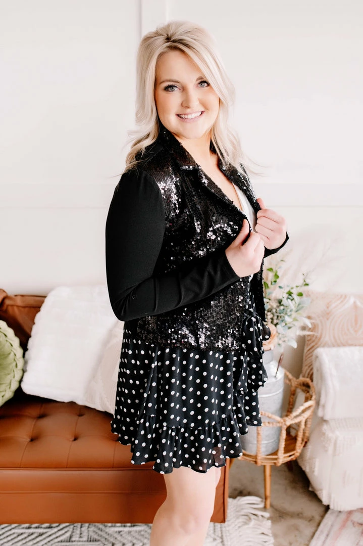 No Ship Drop Ship Chasing Skirts In Black Polkadots (GHG-S) 11 No Ship Drop Ship Chasing Skirts In Black Polkadots (GHG-S)