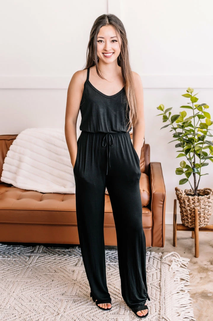 No Ship Drop Ship Apparel Ladies Night Out Jumpsuit In Black 5 No Ship Drop Ship Apparel Ladies Night Out Jumpsuit In Black