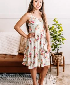 No Ship Drop Ship Pretty Little Thing Midi Dress In Sage Florals