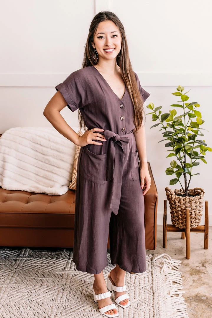 No Ship Drop Ship Make It Happen Jumpsuit In Mahogany 2 No Ship Drop Ship Make It Happen Jumpsuit In Mahogany