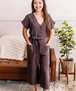 No Ship Drop Ship Make It Happen Jumpsuit In Mahogany 16 No Ship Drop Ship Make It Happen Jumpsuit In Mahogany