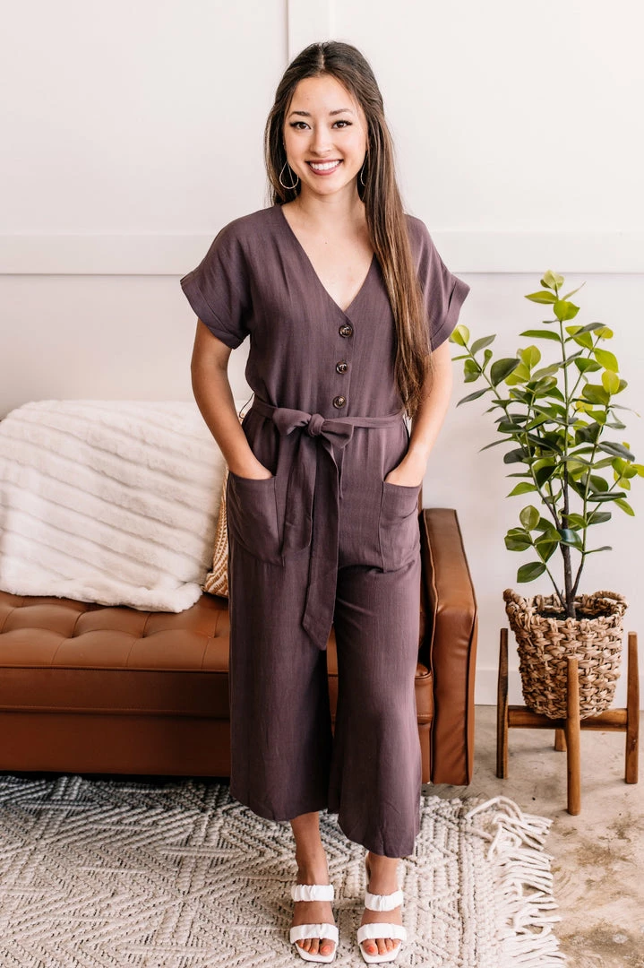 No Ship Drop Ship Make It Happen Jumpsuit In Mahogany 8 No Ship Drop Ship Make It Happen Jumpsuit In Mahogany