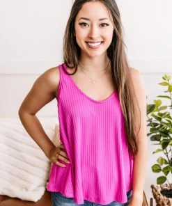 No Ship Drop Ship Apparel Party In The Back Sleeveless Top In Wisteria