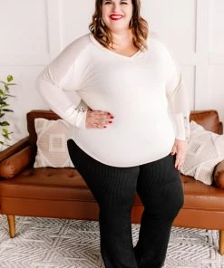 No Ship Drop Ship Straight To The Point Ribbed Dressy Yoga Pants