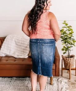 No Ship Drop Ship Feel Like A Woman Denim Skirt By Risen